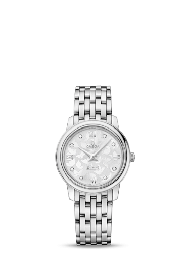 Omega De Ville Prestige Quartz 27.4 Stainless Steel / MOP Butterfly / Bracelet